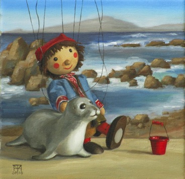 Sebbie and the Seal
2014, 8x8"
Available