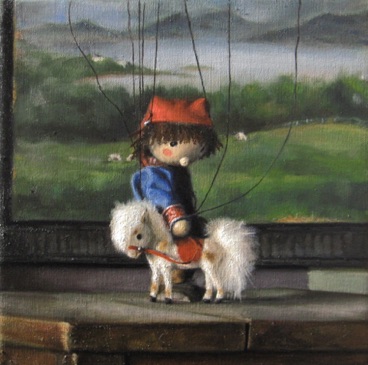 Sebbie and the Little Horse
2010, 10x10"
~sold~